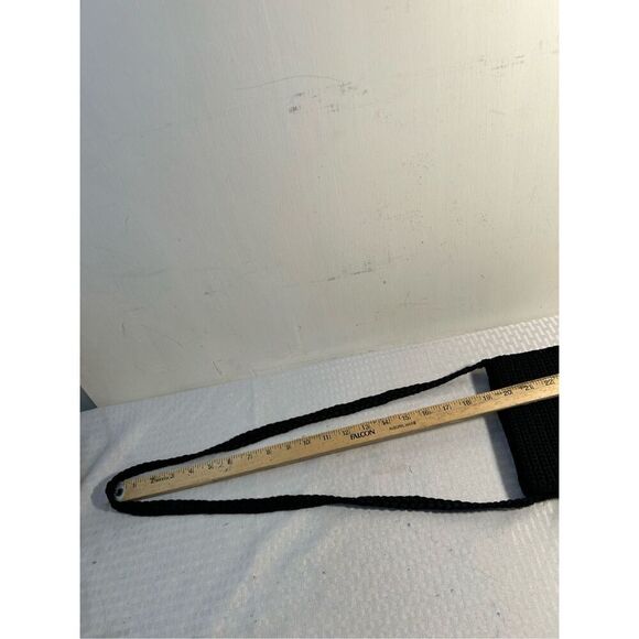 The Sak black crotchet bag shoulder strap 6"x7" - Picture 7 of 7